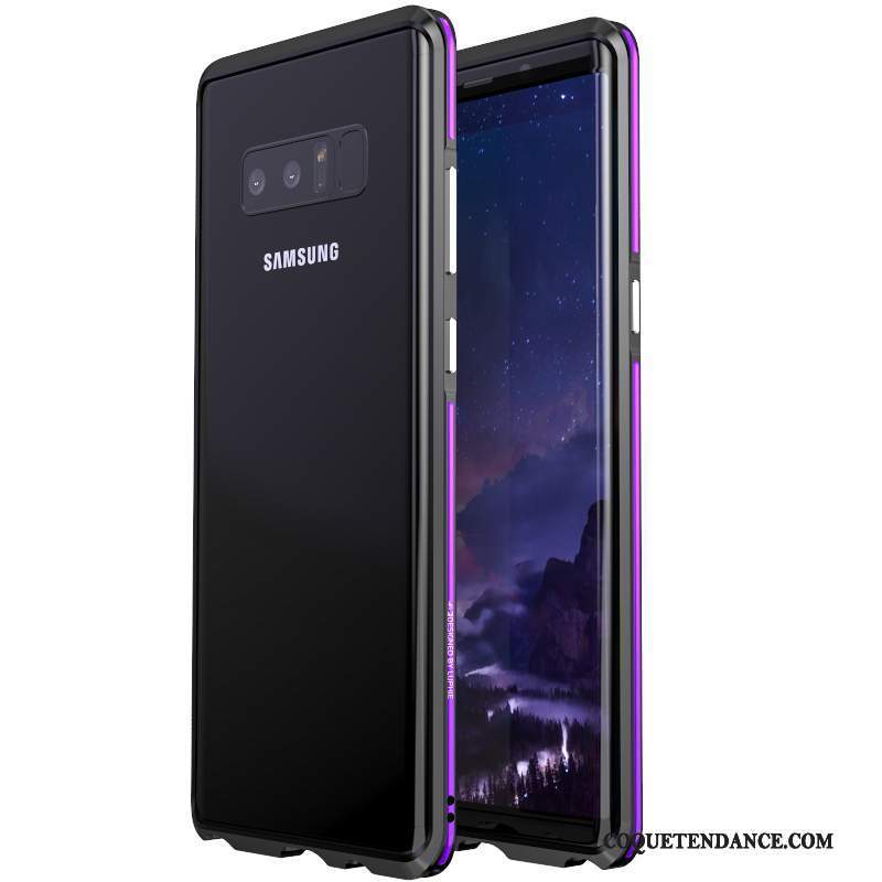 Samsung Galaxy Note 8 Coque Soie Métal Protection Border