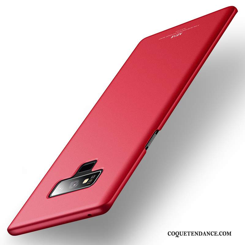 Samsung Galaxy Note 9 Coque Difficile Coque De Téléphone Délavé En Daim Rouge