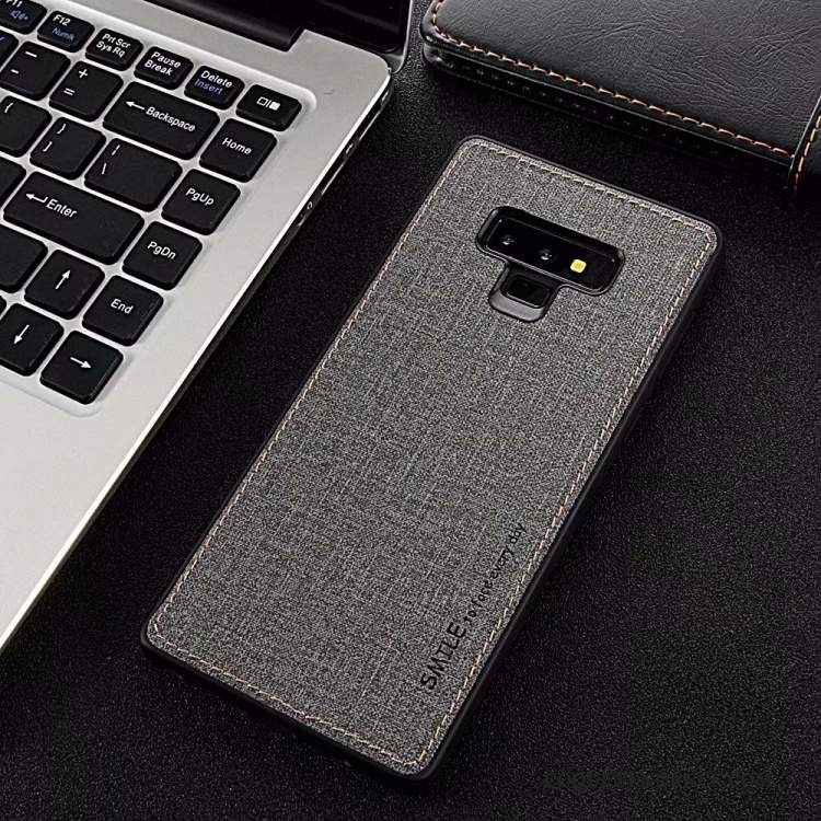 Samsung Galaxy Note 9 Coque Incassable Étui Protection Modèle Fleurie Gris