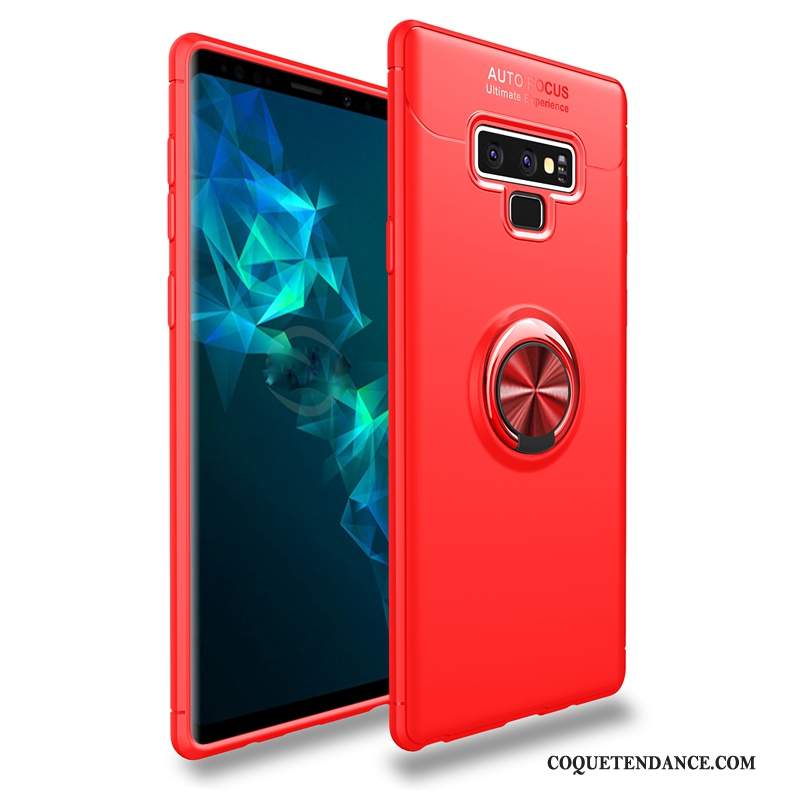 Samsung Galaxy Note 9 Coque Magnétisme Rouge À Bord Support De Téléphone