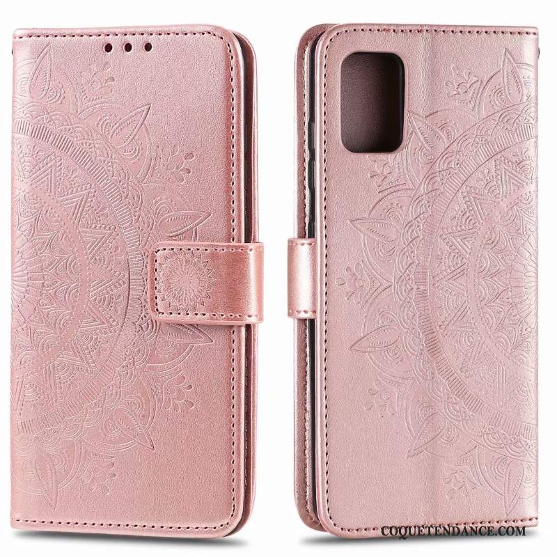 Samsung Galaxy Note20 Coque Étui Sac Rose Carte Clamshell