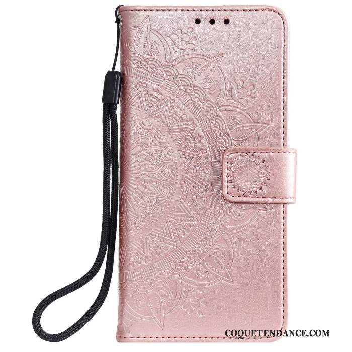 Samsung Galaxy Note20 Ultra Coque Housse Protection Étui En Cuir Rose De Téléphone