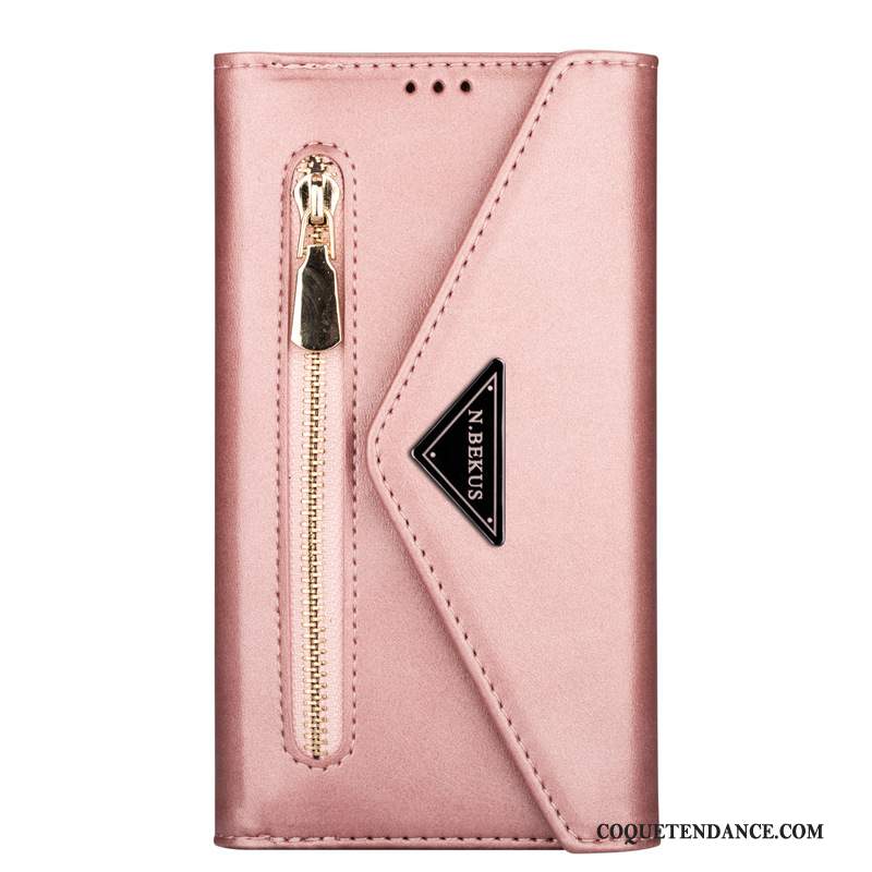 Samsung Galaxy Note20 Ultra Coque Housse Rose Étui En Cuir De Téléphone