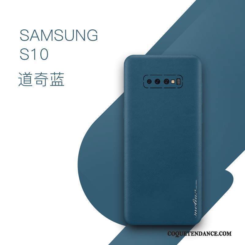 Samsung Galaxy S10 Coque Bleu Tout Compris Protection Étui Créatif
