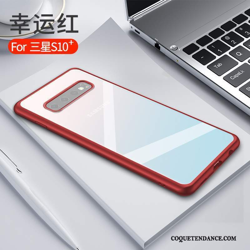 Samsung Galaxy S10+ Coque De Téléphone Étui Tout Compris Rouge Incassable