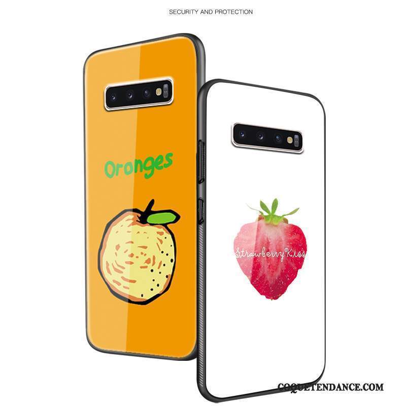 Samsung Galaxy S10 Coque Frais Verre Tout Compris Difficile Protection