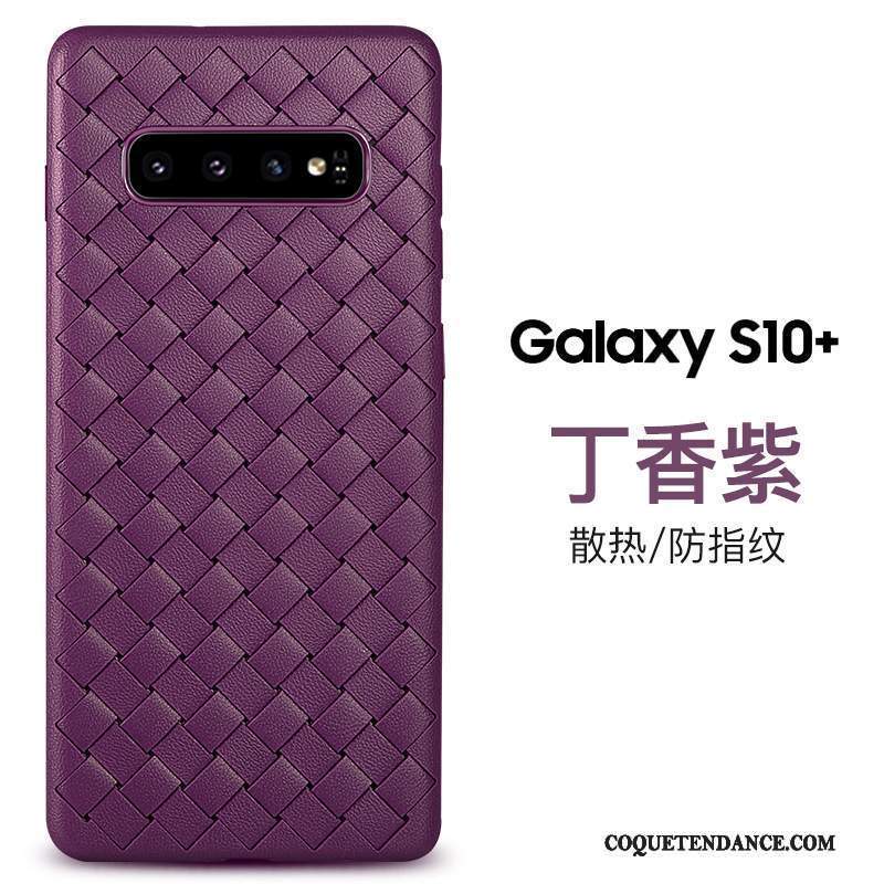 Samsung Galaxy S10+ Coque Personnalité Luxe Incassable Respirant Business