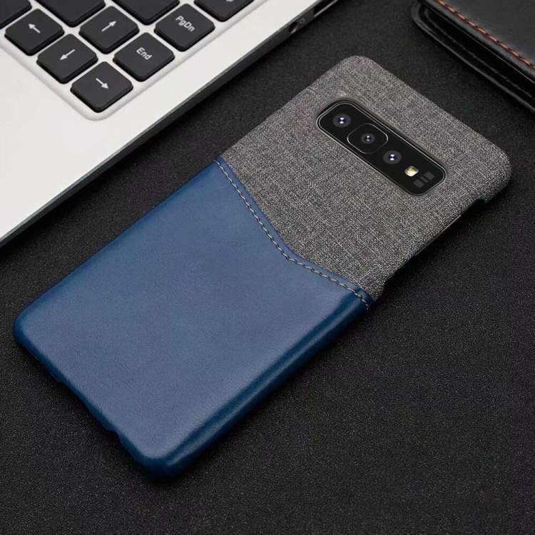 Samsung Galaxy S10+ Coque Tissu De Téléphone Business Cuir Modèle Fleurie