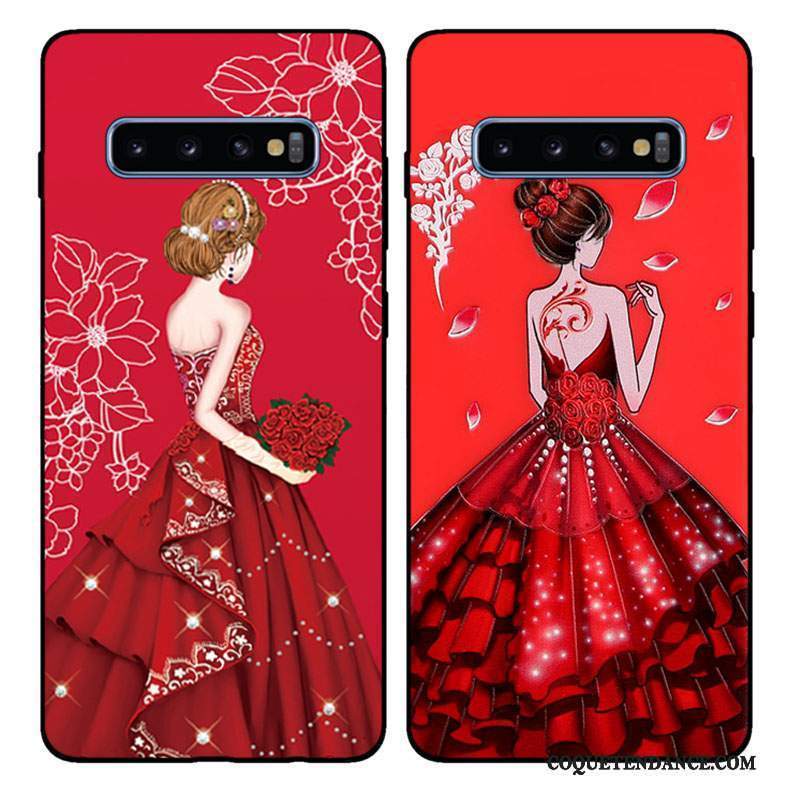 Samsung Galaxy S10+ Coque Tout Compris Frais Silicone Fluide Doux