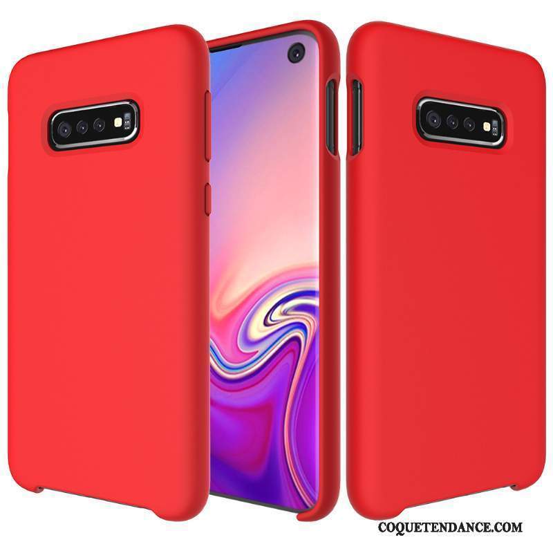 Samsung Galaxy S10 Coque Étui Personnalité De Téléphone Très Mince Rouge