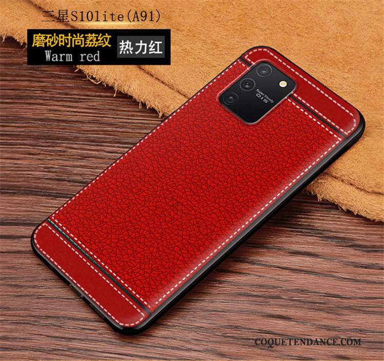 Samsung Galaxy S10 Lite Coque Tout Compris Protection Silicone Rouge De Téléphone
