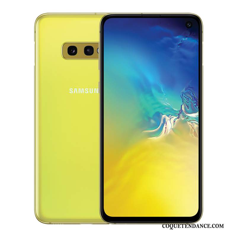 Samsung Galaxy S10e Coque Authentique Nouveau Imperméable Jaune Dragon