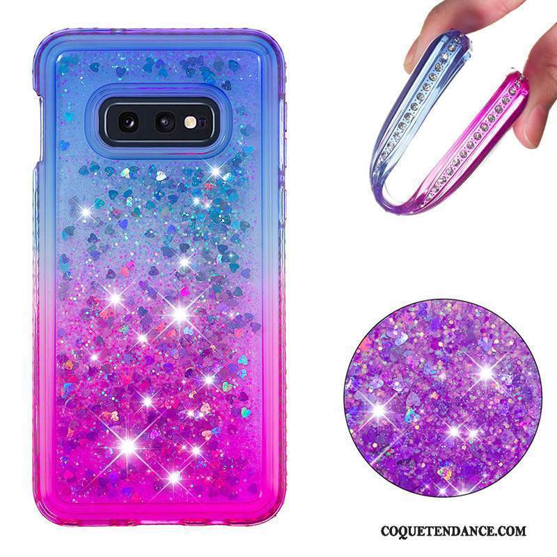 Samsung Galaxy S10e Coque Dégradé Bleu Violet Incassable Quicksand