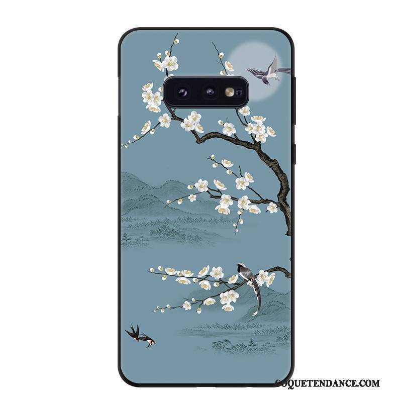 Samsung Galaxy S10e Coque Tendance Bleu Protection Art De Téléphone