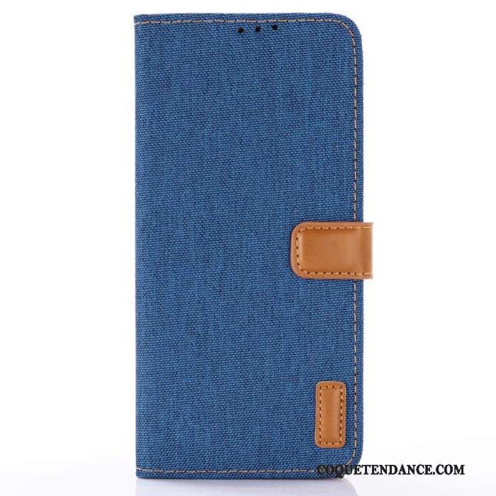 Samsung Galaxy S10e Coque Étui En Cuir Modèle Fleurie Housse De Téléphone En Denim