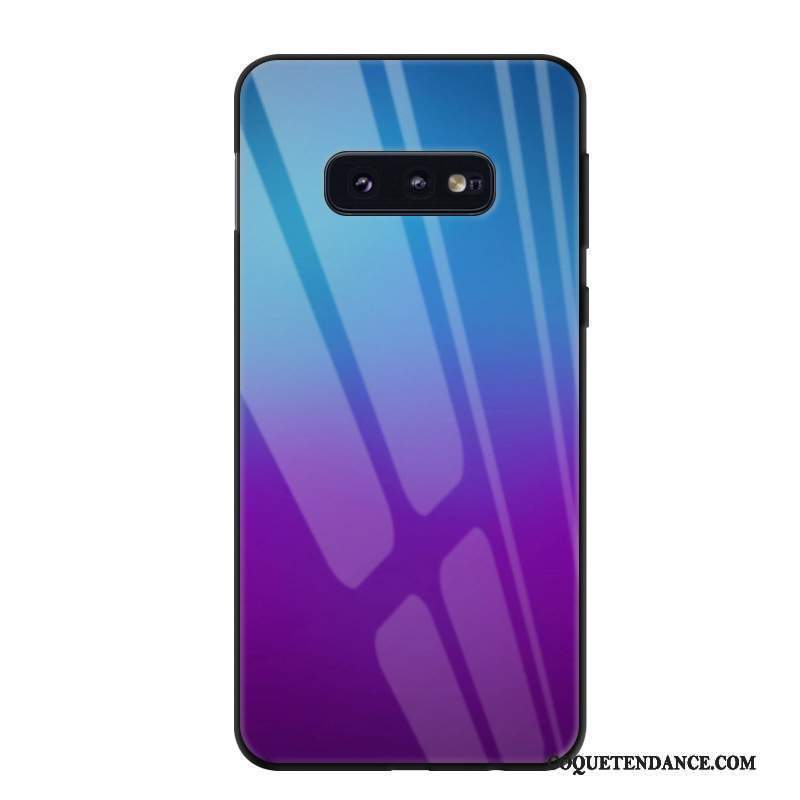 Samsung Galaxy S10e Coque Étui Protection Violet Couleur Unie Verre