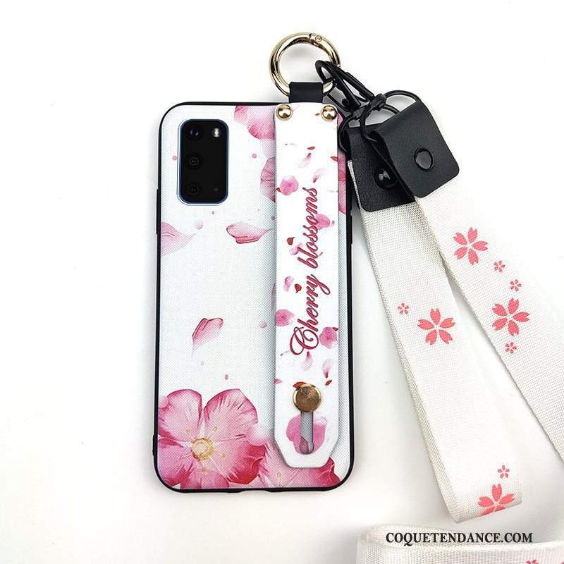 Samsung Galaxy S20 Coque Fluide Doux Rose De Téléphone Étui Frais