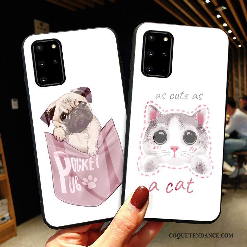 Samsung Galaxy S20+ Coque Étui Protection Dessin Animé Verre Fluide Doux