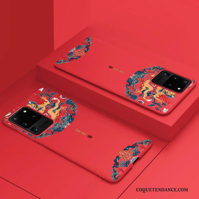 Samsung Galaxy S20 Ultra Coque Incassable De Téléphone Nouveau Créatif Rouge
