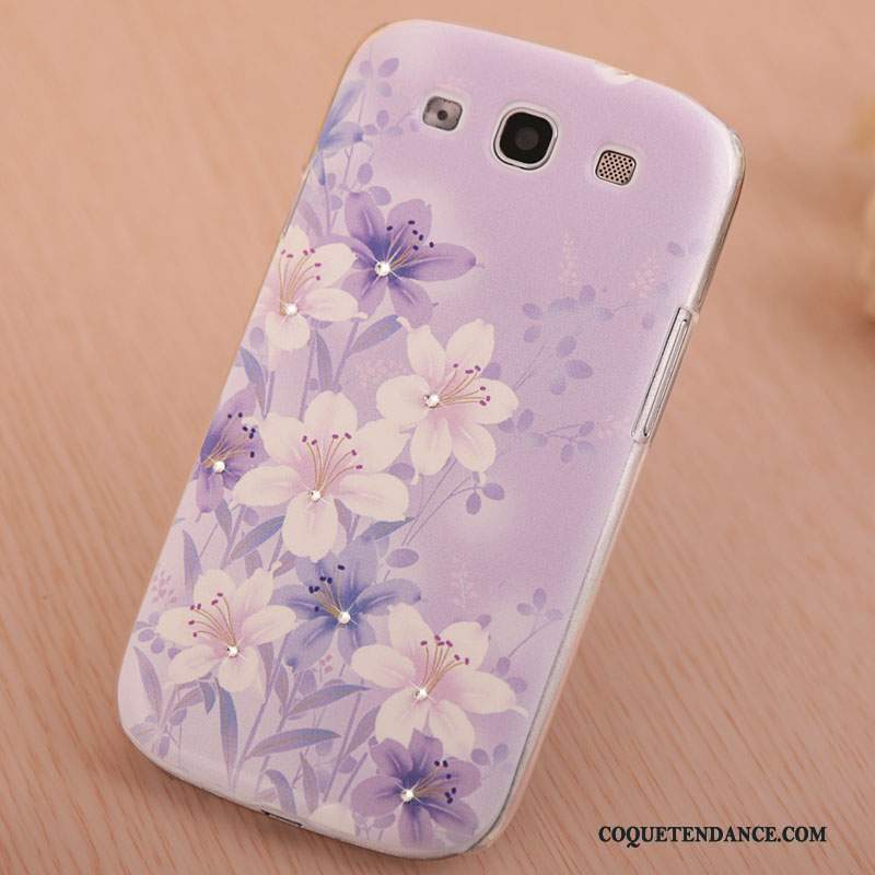 Samsung Galaxy S3 Coque Peinture Tendance Étui Strass