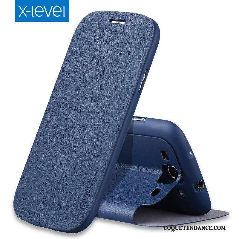 Samsung Galaxy S3 Coque Étui Étui En Cuir Tout Compris Bleu Très Mince