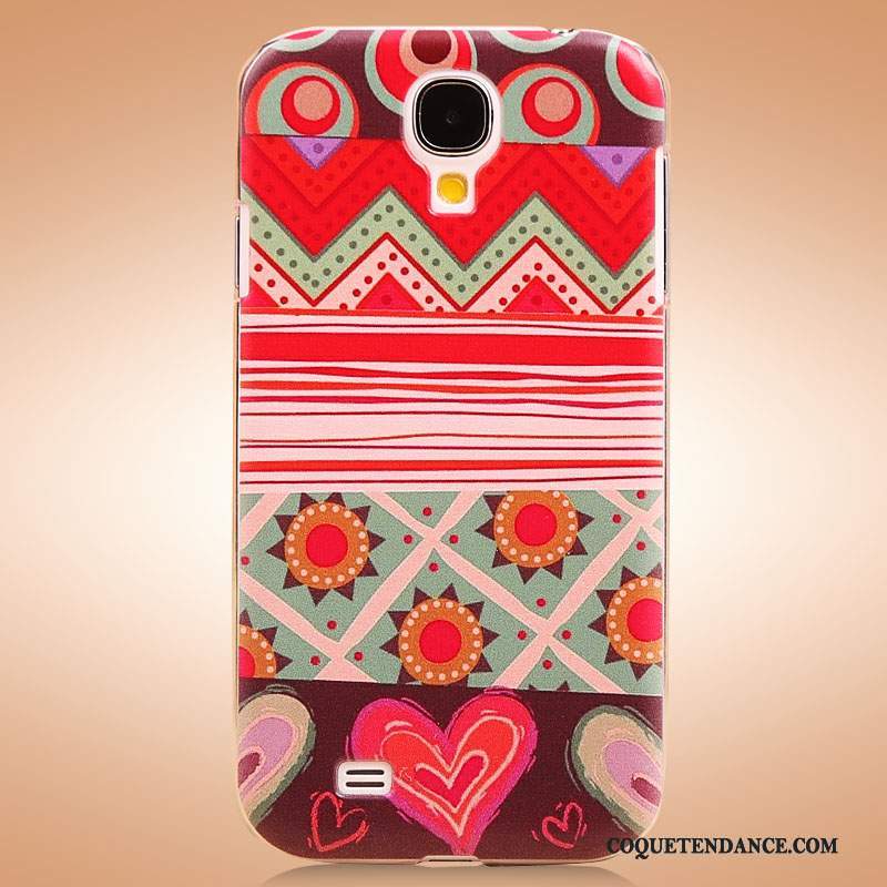 Samsung Galaxy S4 Coque Charmant Rouge Peinture Protection