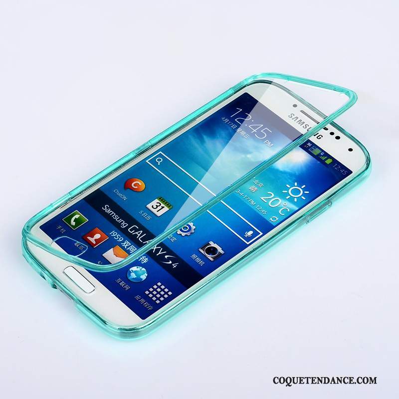 Samsung Galaxy S4 Coque Incassable Housse Vert Protection Transparent