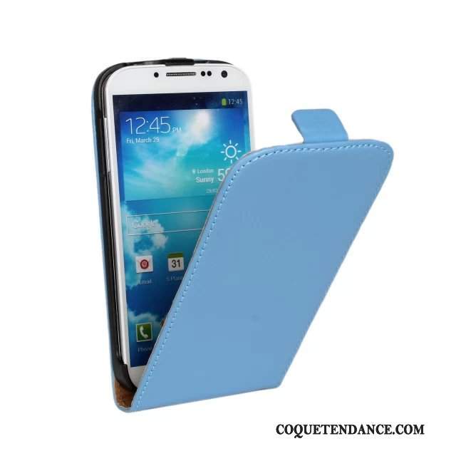Samsung Galaxy S4 Coque Étui Étui En Cuir De Téléphone Bleu Clair Protection