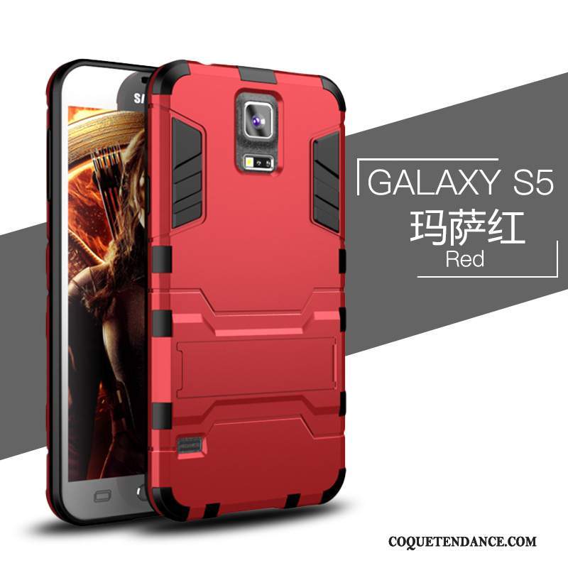 Samsung Galaxy S5 Coque De Téléphone Tendance Rouge Tout Compris Incassable
