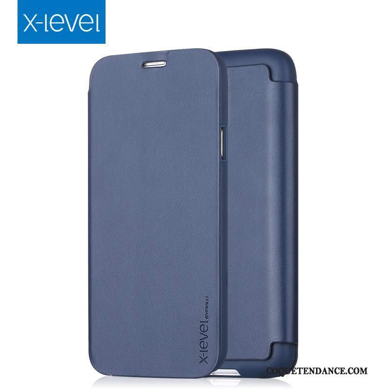 Samsung Galaxy S5 Coque Tout Compris Bleu Protection Étui En Cuir Très Mince