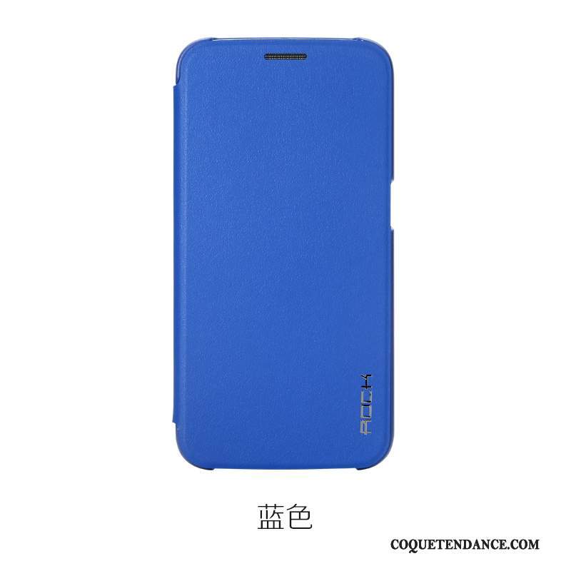 Samsung Galaxy S6 Coque Housse Bleu Étui Protection Très Mince