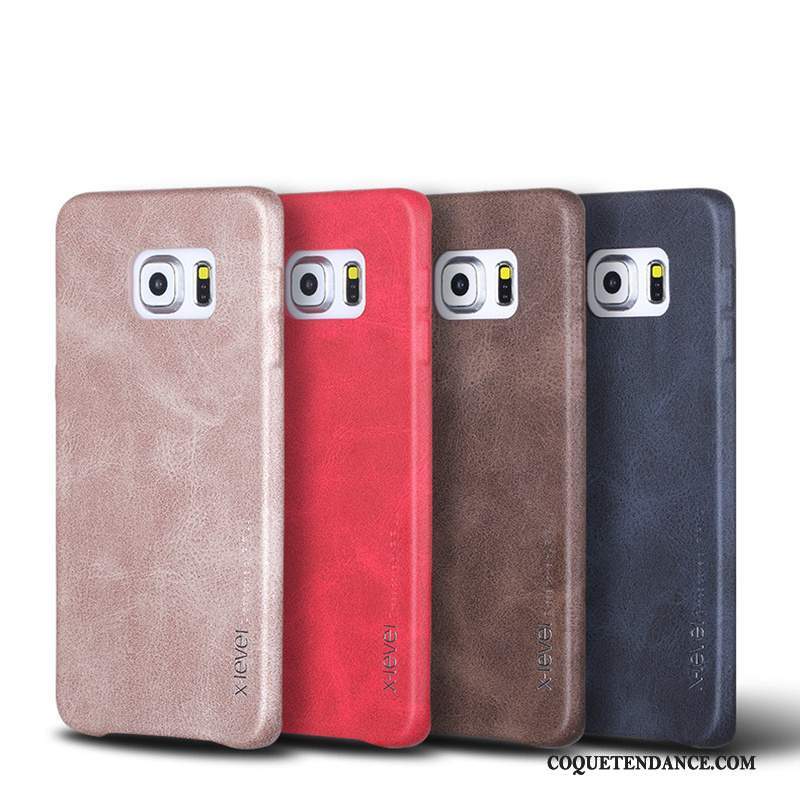 Samsung Galaxy S6 Edge Coque Business Étui En Cuir Incassable Multicolore Protection