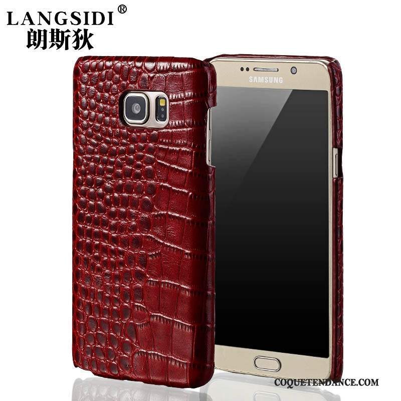 Samsung Galaxy S6 Edge Coque De Téléphone Étui Étui En Cuir Cuir Véritable Protection