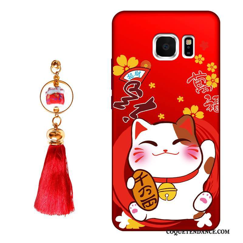 Samsung Galaxy S6 Edge Coque Dessin Animé Rouge De Téléphone Nouveau Silicone