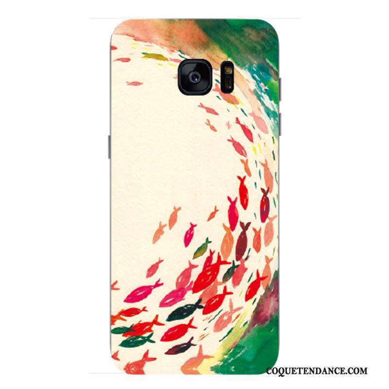 Samsung Galaxy S7 Coque Amoureux Protection Étui Multicolore Marque De Tendance