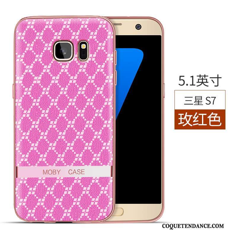 Samsung Galaxy S7 Coque Légères Rose Étui De Téléphone Protection