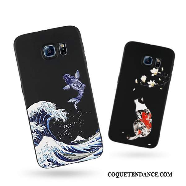 Samsung Galaxy S7 Coque Silicone De Téléphone Créatif Étui Noir