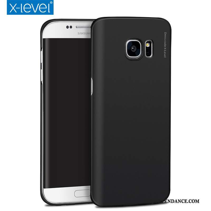 Samsung Galaxy S7 Coque Très Mince De Téléphone Nouveau Noir Délavé En Daim