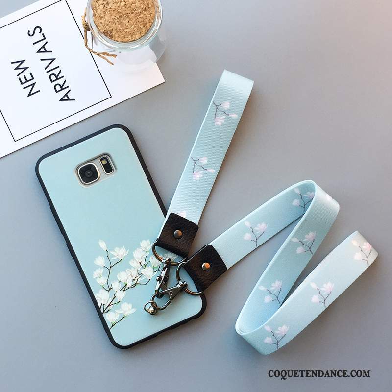 Samsung Galaxy S7 Edge Coque De Téléphone Frais Tout Compris Bleu Clair Incassable