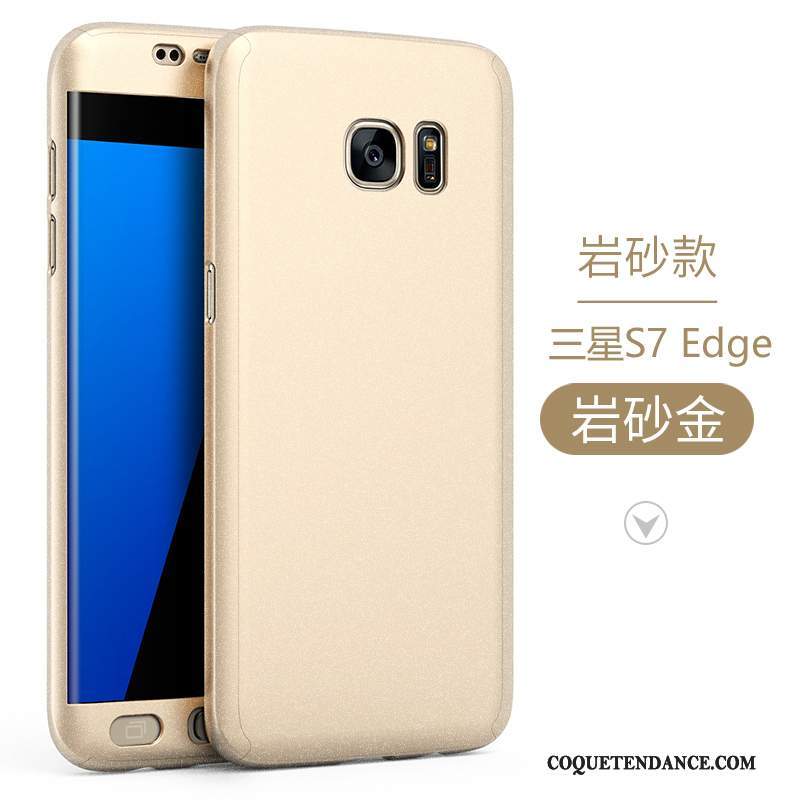 Samsung Galaxy S7 Edge Coque Tout Compris Protection Simple De Téléphone Délavé En Daim