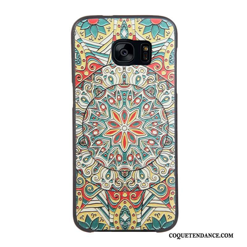 Samsung Galaxy S7 Edge Coque Étui Multicolore Tendance Protection Dessin Animé