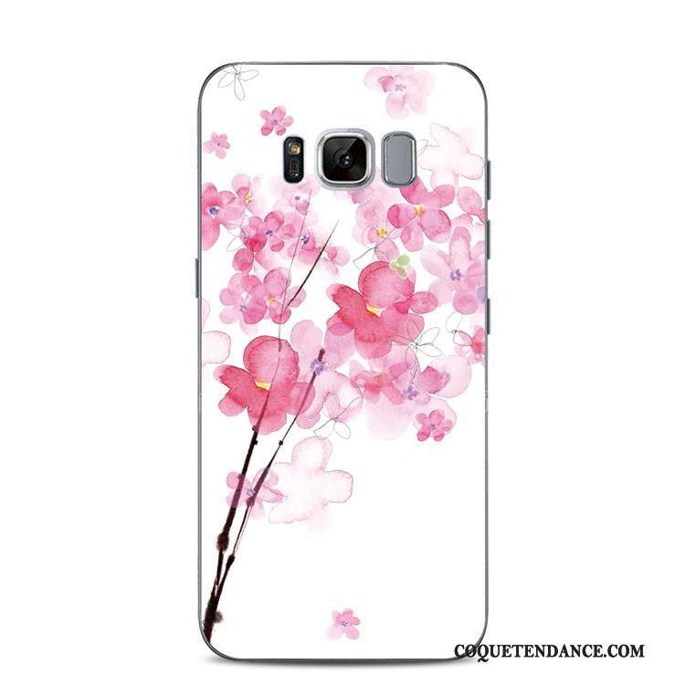 Samsung Galaxy S8+ Coque De Téléphone Incassable Gaufrage Support Rose