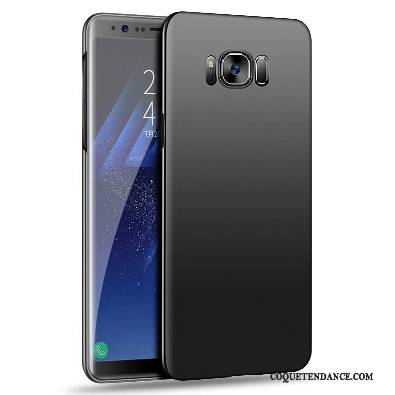 Samsung Galaxy S8+ Coque De Téléphone Étui Délavé En Daim Tendance Noir