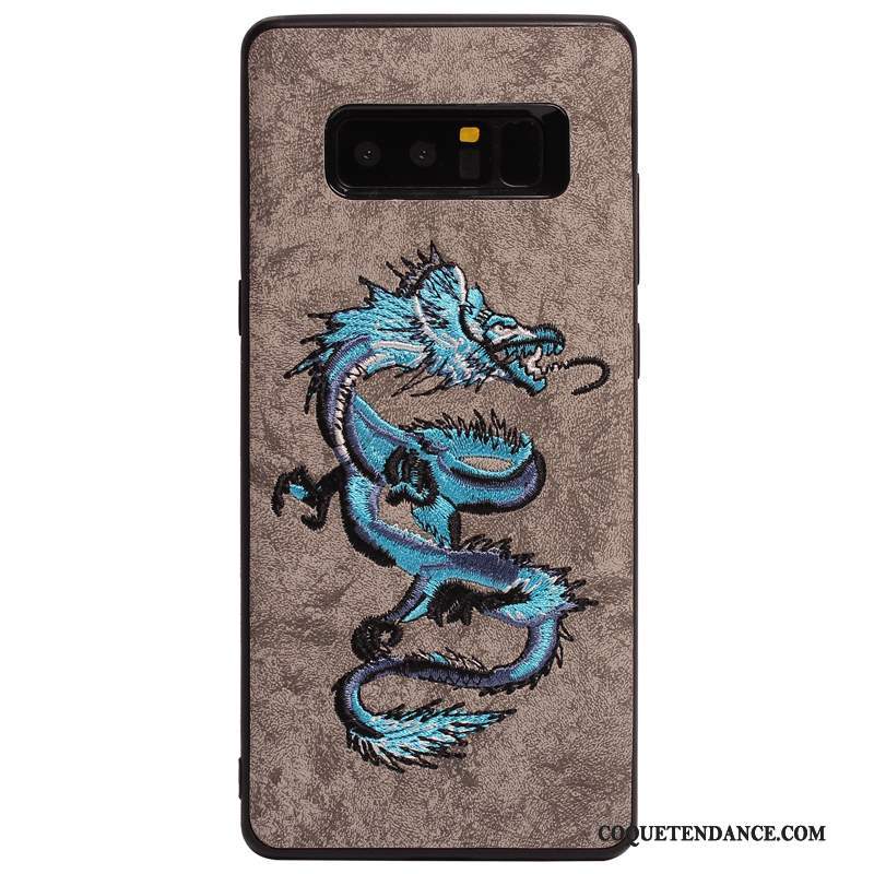 Samsung Galaxy S8 Coque Dragon Foncé Protection Incassable Tout Compris