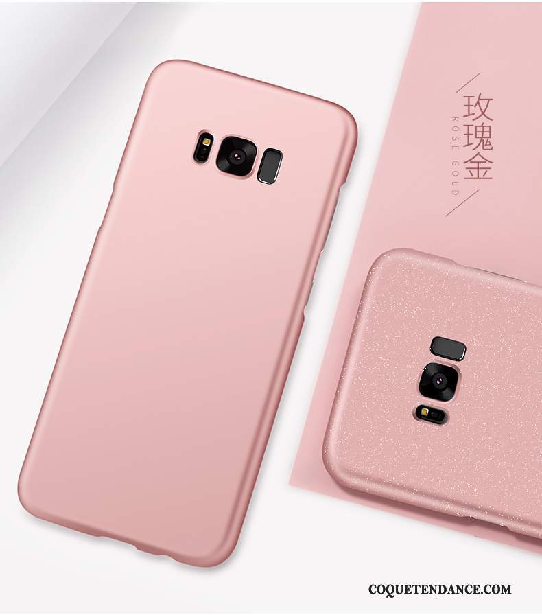 Samsung Galaxy S8+ Coque Délavé En Daim Étui Rose Très Mince Difficile