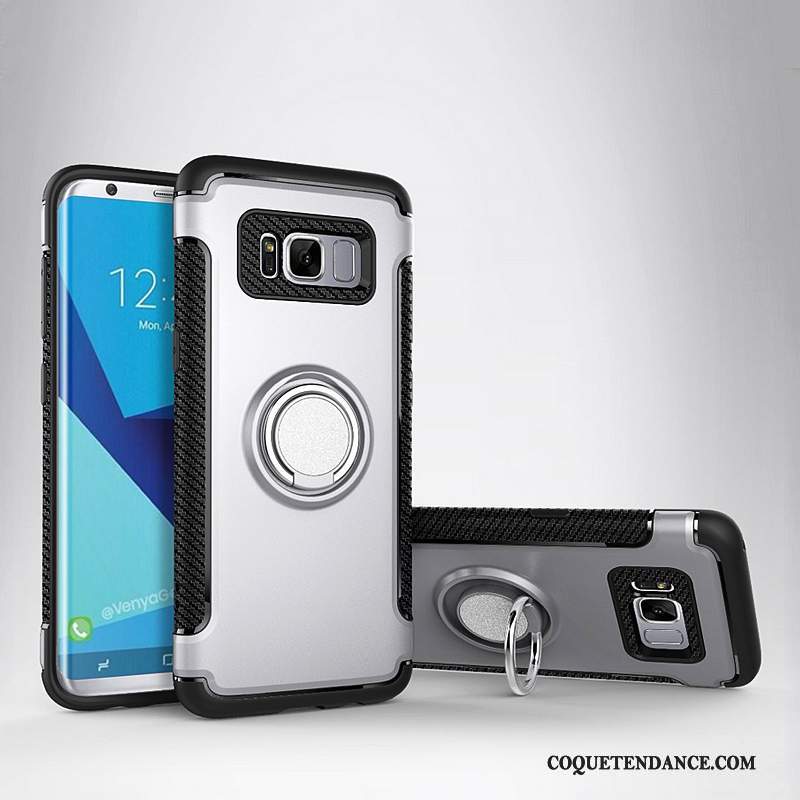 Samsung Galaxy S8+ Coque Magnétisme À Bord Support Incassable Anneau