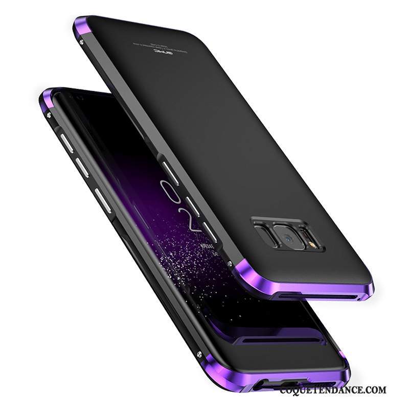 Samsung Galaxy S8 Coque Métal Protection Très Mince Violet Étui