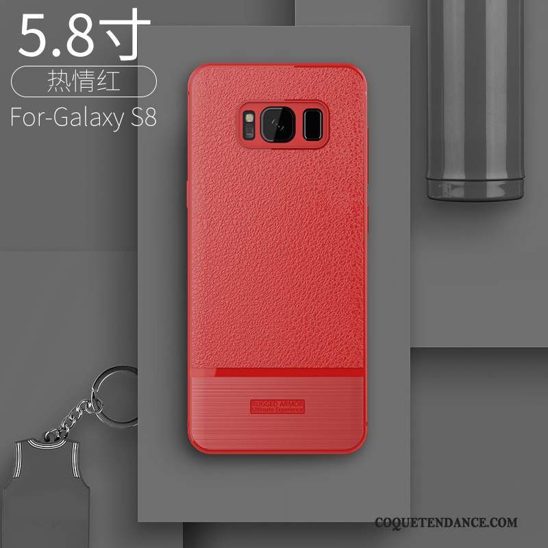 Samsung Galaxy S8 Coque Personnalité Rouge De Téléphone Protection Incassable