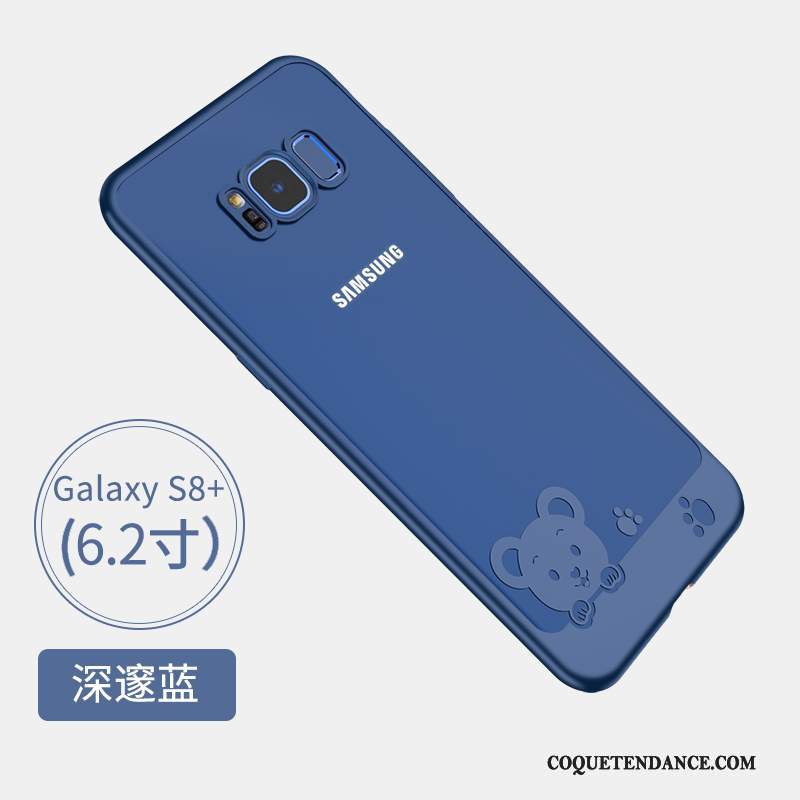 Samsung Galaxy S8+ Coque Silicone Bleu Marin Personnalité De Téléphone Fluide Doux