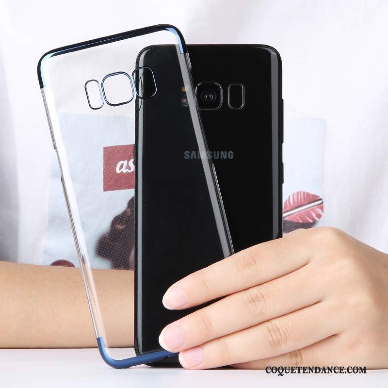 Samsung Galaxy S8+ Coque Tout Compris Transparent Bleu Étui Créatif